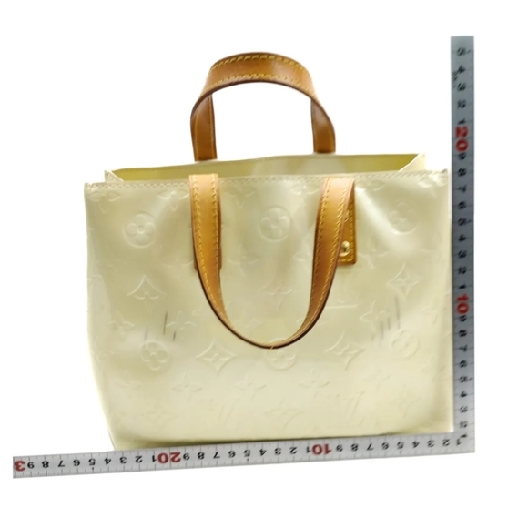 💯 LOUIS VUITTON LV ReadePM Cream Vernis Hand Bag - Picture 6 of 10
